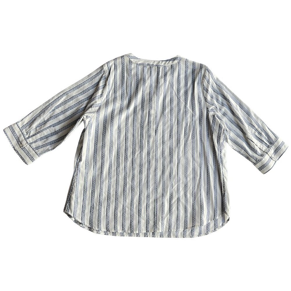 Talbots Women's Seasucker Blouse with 3/4 Sleeves, 2X - Picture 5 of 10